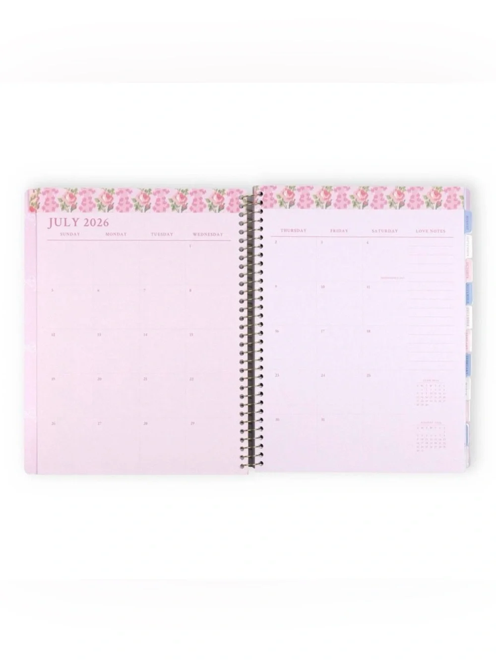 NEW LoveShackFancy Target Yoobi Everblooming Rosettes Monthly & Weekly Planner